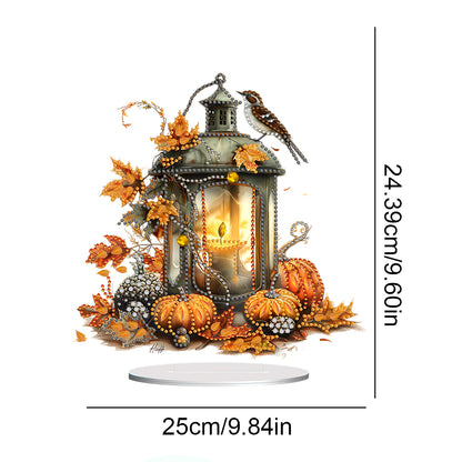 Special Shape Pumpkin Bird Oil Lamp Desktop Diamond Art Kits Bedroom Table Decor