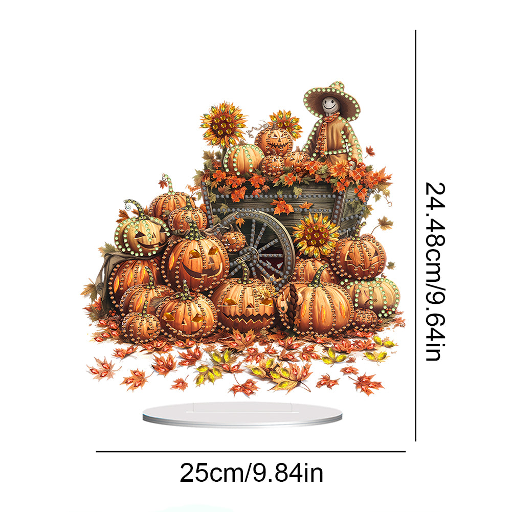 Special Shape Pumpkin Carriage Desktop Diamond Art Kits Bedroom Table Decor