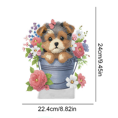 Acrylic Special Shape Puppy 5D DIY Diamond Painting Tabletop Decorations