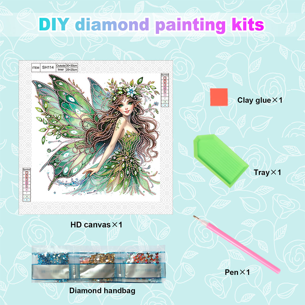 Elf Fairy - Special Shaped Drill Diamond Painting 30*30CM