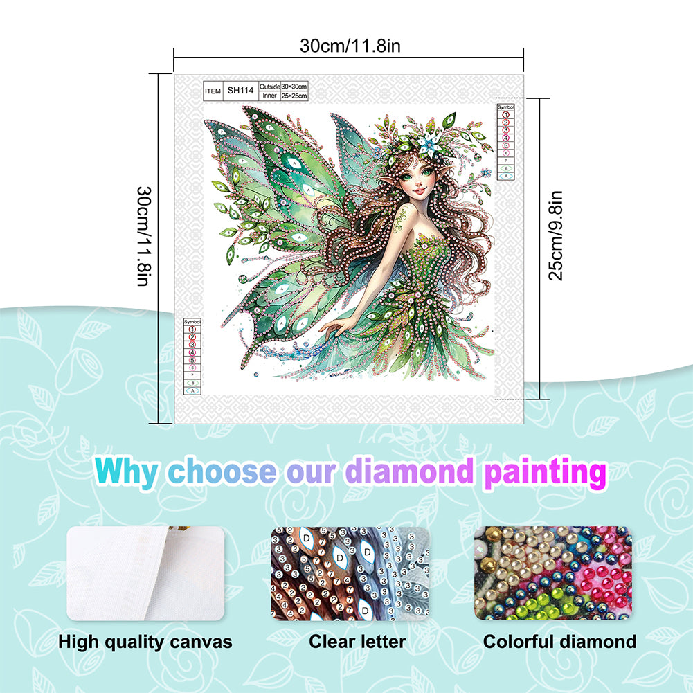 Elf Fairy - Special Shaped Drill Diamond Painting 30*30CM