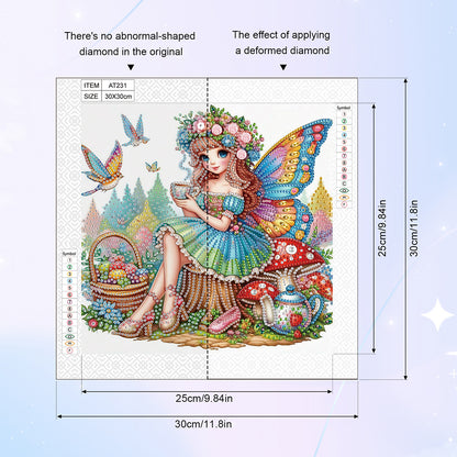 Elf Fairy - Special Shaped Drill Diamond Painting 30*30CM