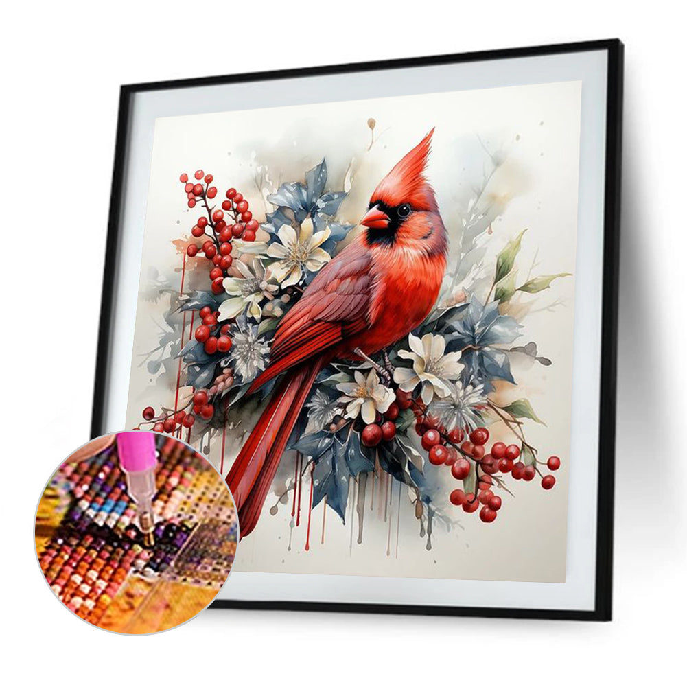 Cardinal - Full Square Drill Diamond Painting 40*40CM