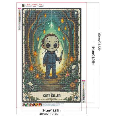 Halloween Horror Tarot - Full Round Drill Diamond Painting 40*60CM