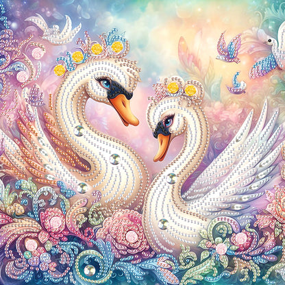 Swan - Special Shaped Drill Diamond Painting 30*30CM