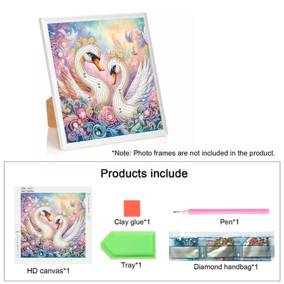 Swan - Special Shaped Drill Diamond Painting 30*30CM