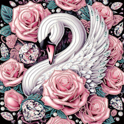 Swan - Special Shaped Drill Diamond Painting 30*30CM