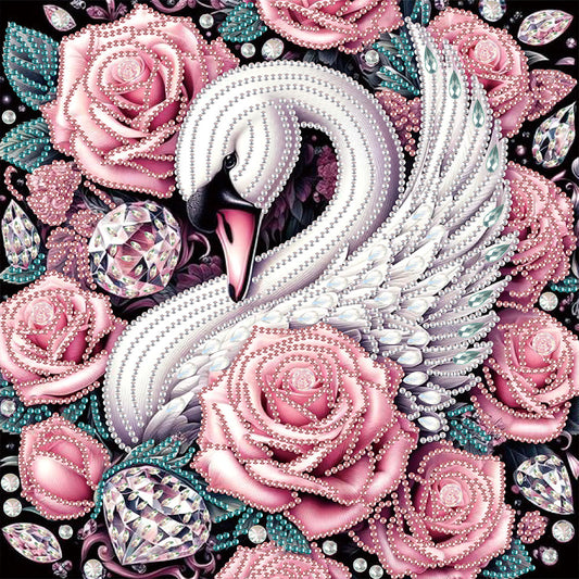 Swan - Special Shaped Drill Diamond Painting 30*30CM
