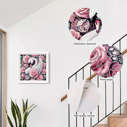 Swan - Special Shaped Drill Diamond Painting 30*30CM