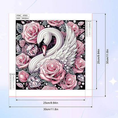 Swan - Special Shaped Drill Diamond Painting 30*30CM