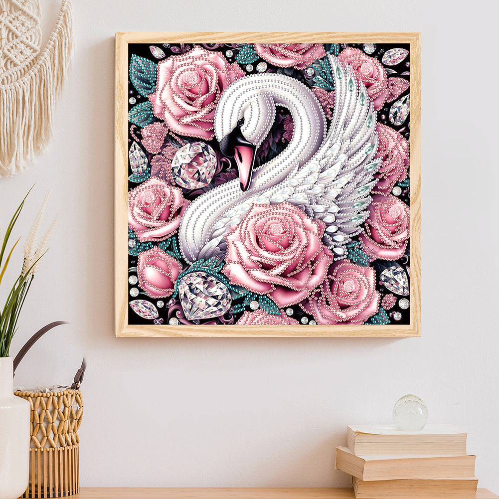 Swan - Special Shaped Drill Diamond Painting 30*30CM
