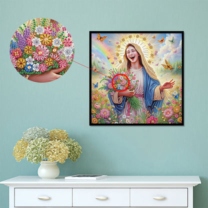Our Lady Of Jesus - Special Shaped Drill Diamond Painting 40*40CM