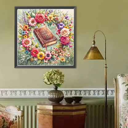 Bible Wreath - Full Round Drill Diamond Painting 40*40CM