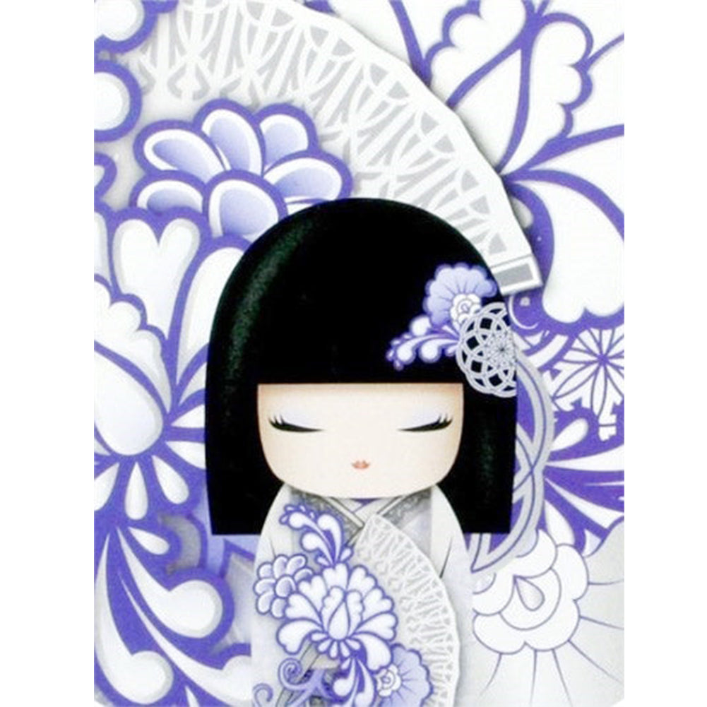 Kimono Doll - Full Round Drill Diamond Painting 30*40CM