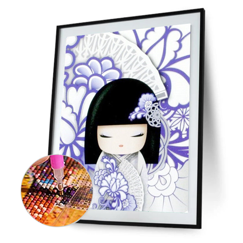 Kimono Doll - Full Round Drill Diamond Painting 30*40CM