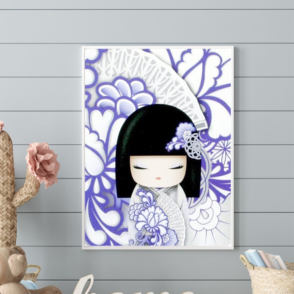 Kimono Doll - Full Round Drill Diamond Painting 30*40CM