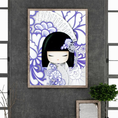 Kimono Doll - Full Round Drill Diamond Painting 30*40CM