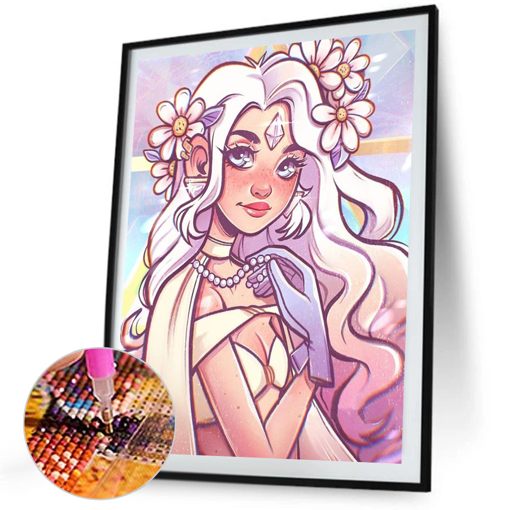 Comic Girl - Full Square Drill Diamond Painting 40*50CM
