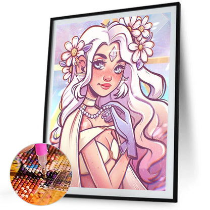 Comic Girl - Full Square Drill Diamond Painting 40*50CM