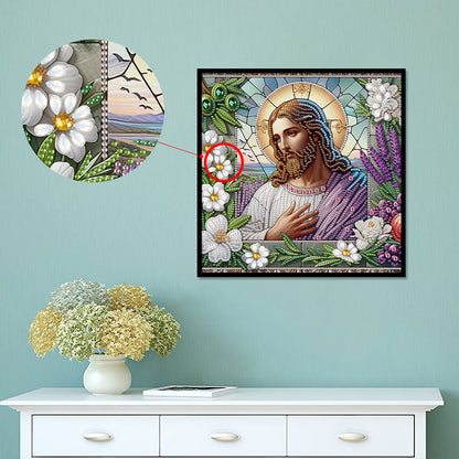 Our Lady Of Jesus - Special Shaped Drill Diamond Painting 30*30CM
