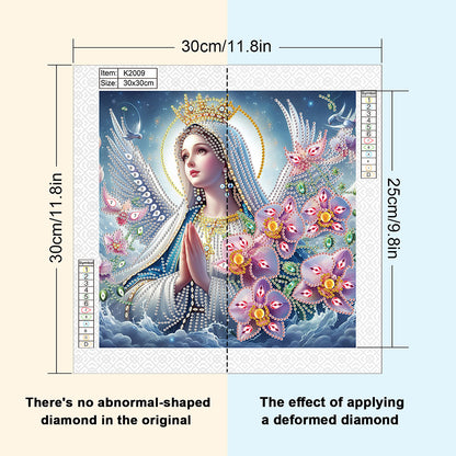 Our Lady Of Jesus - Special Shaped Drill Diamond Painting 30*30CM