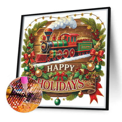 Christmas Train - Special Shaped Drill Diamond Painting 40*40CM