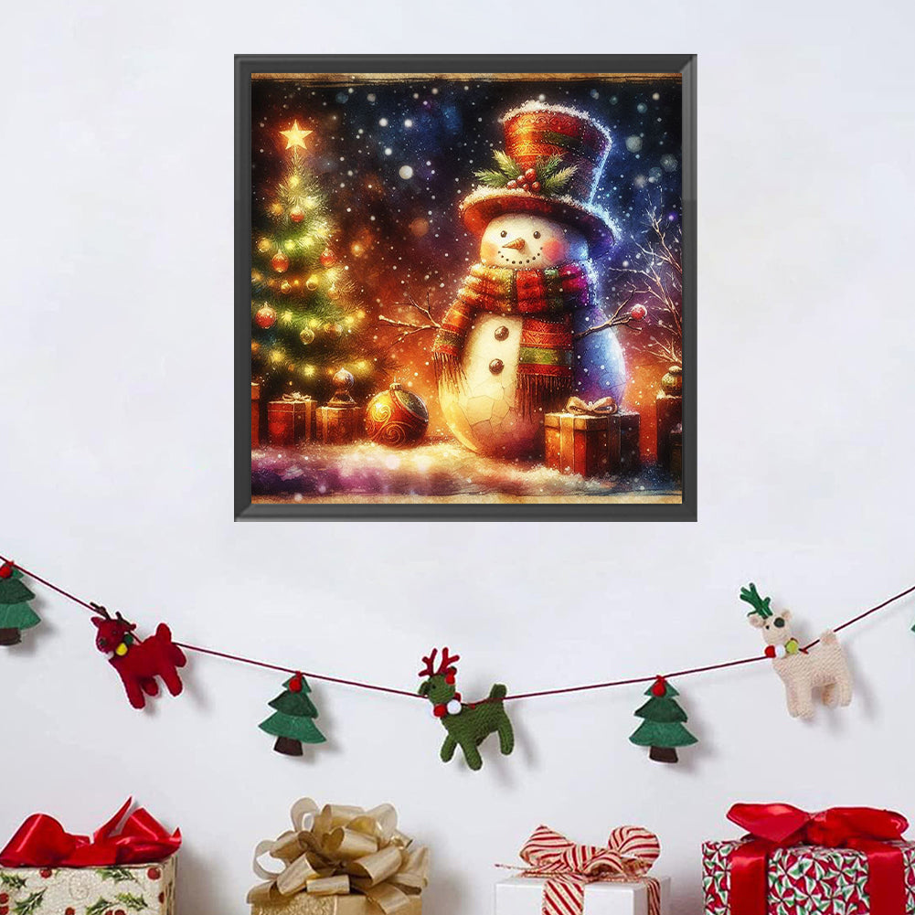 Snowman - Full Square Drill Diamond Painting 30*30CM
