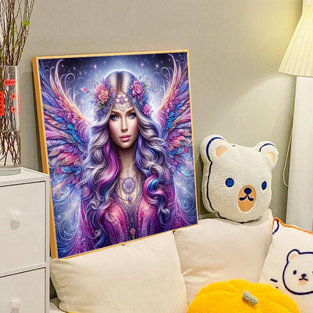 Angel Girl - Full Round Drill Diamond Painting 40*40CM