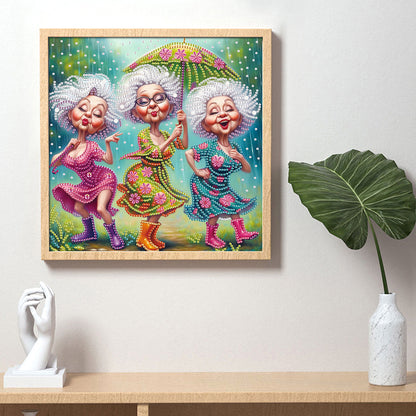 Cute Granny - Special Shaped Drill Diamond Painting 30*30CM