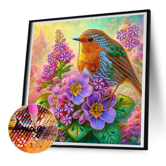 Birdsong And Flowers - Special Shaped Drill Diamond Painting 30*30CM
