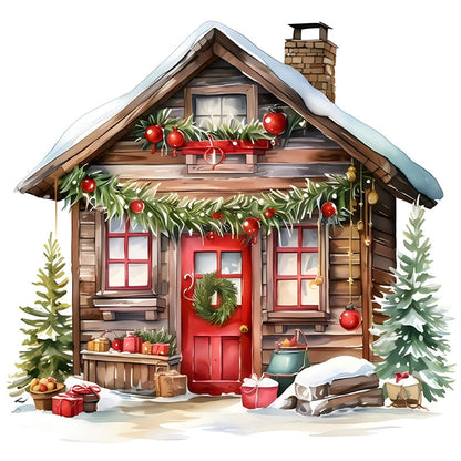 Christmas House - Full Round Drill Diamond Painting 40*40CM