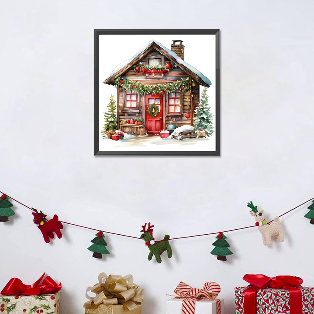 Christmas House - Full Round Drill Diamond Painting 40*40CM