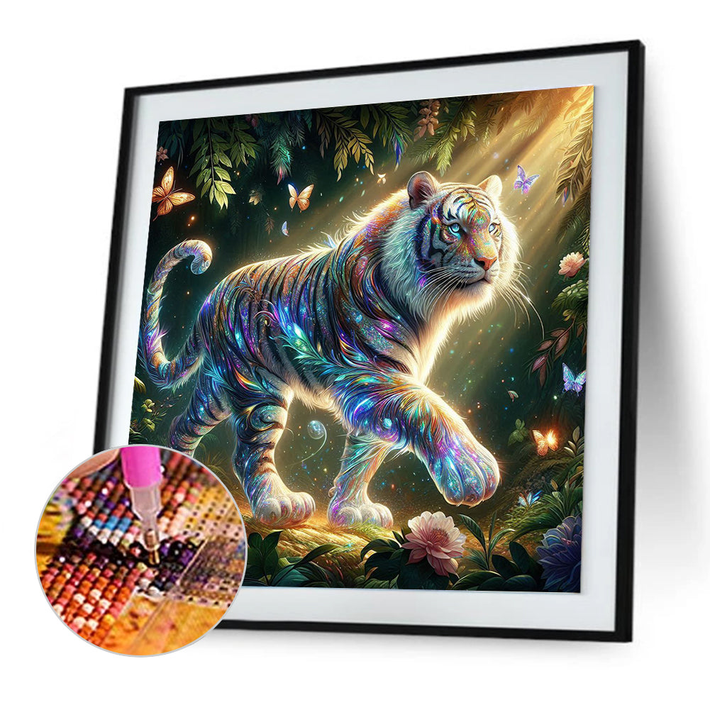 Tiger - Full Round Drill Diamond Painting 30*30CM