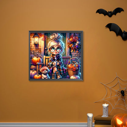 Autumn And Winter Girls - Full Round Drill Diamond Painting 50*45CM
