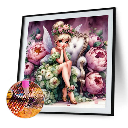 Flower Fairy - Full Square Drill Diamond Painting 40*40CM