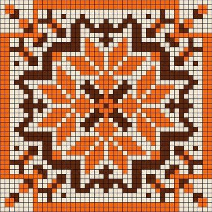 Orange Mosaic - Full Square Drill Diamond Painting 30*30CM