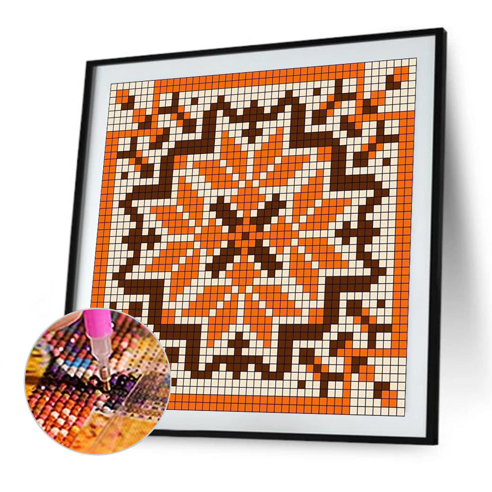Orange Mosaic - Full Square Drill Diamond Painting 30*30CM