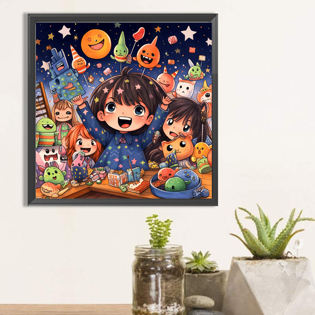 Halloween Kids - Full Square Drill Diamond Painting 40*40CM