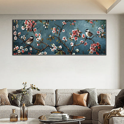Flower And Bird Painting - Full Square Drill Diamond Painting 80*30CM