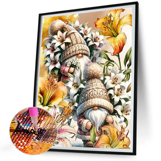 Flower Goblin - Full Round Drill Diamond Painting 30*40CM