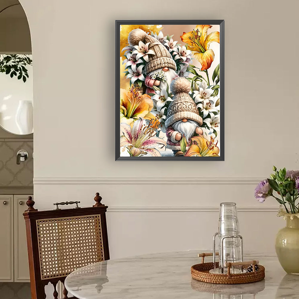 Flower Goblin - Full Round Drill Diamond Painting 30*40CM