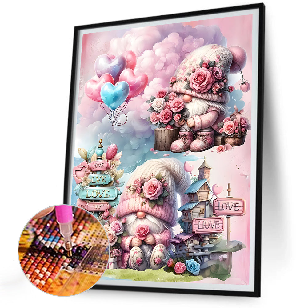 Flower Goblin - Full Round Drill Diamond Painting 30*40CM
