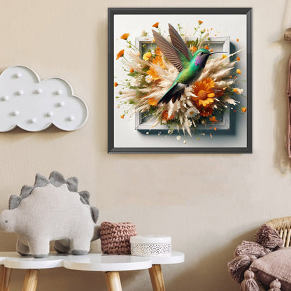 Hummingbird Running Out Of The Frame - Full Round Drill Diamond Painting 40*40CM