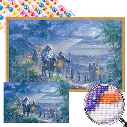 The Road Lit By Stars - Full AB Round Drill Diamond Painting 60*45CM