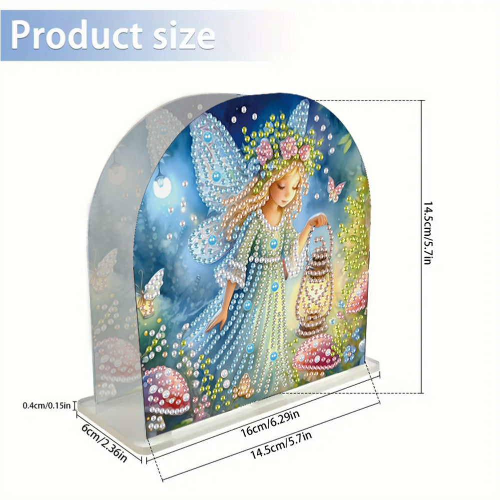 Acrylic Fairy Diamond Painting Napkin Rack Diamond Art Paper Towel Holder