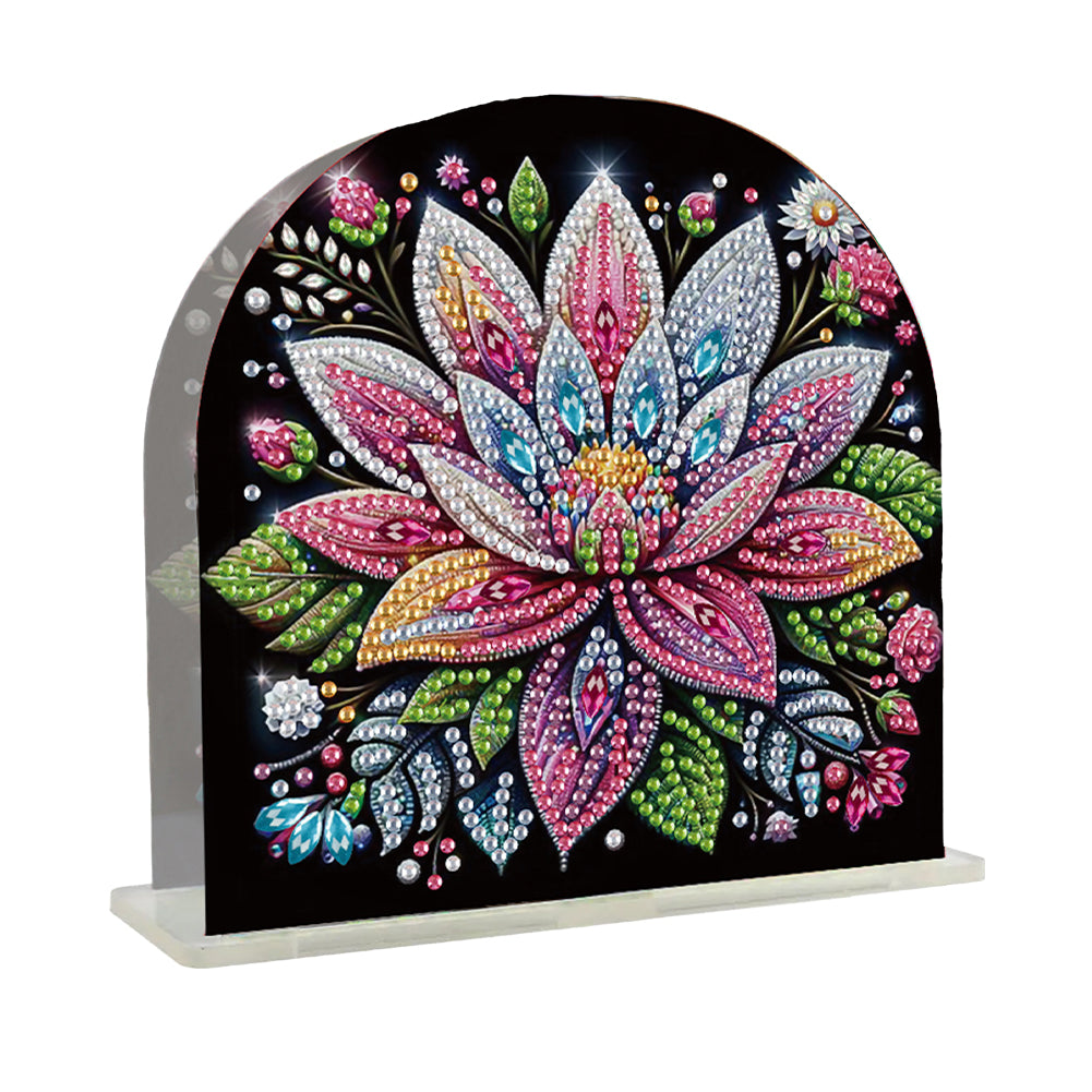 Acrylic Flowers Diamond Painting Napkin Rack Diamond Art Paper Towel Holder