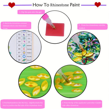 Acrylic Flowers Diamond Painting Napkin Rack Diamond Art Paper Towel Holder