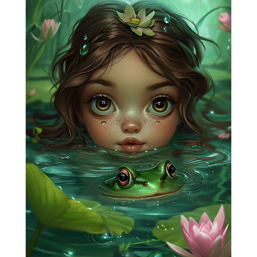 Dark Girl - Full Round Drill Diamond Painting 40*50CM