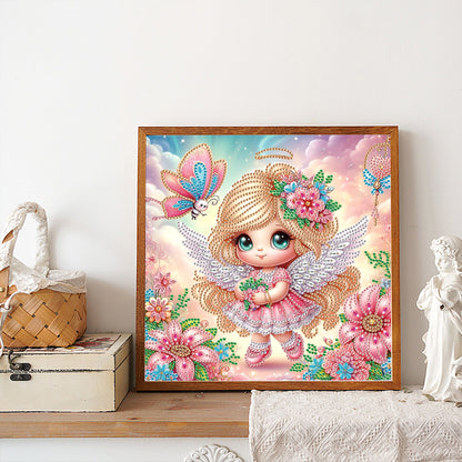 Angel - Partial Special-Shaped Drill Diamond Painting 30*30CM