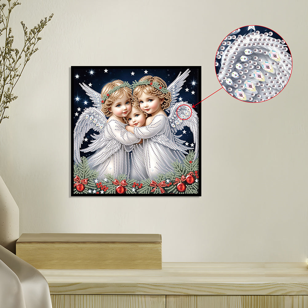 Angel - Partial Special-Shaped Drill Diamond Painting 30*30CM